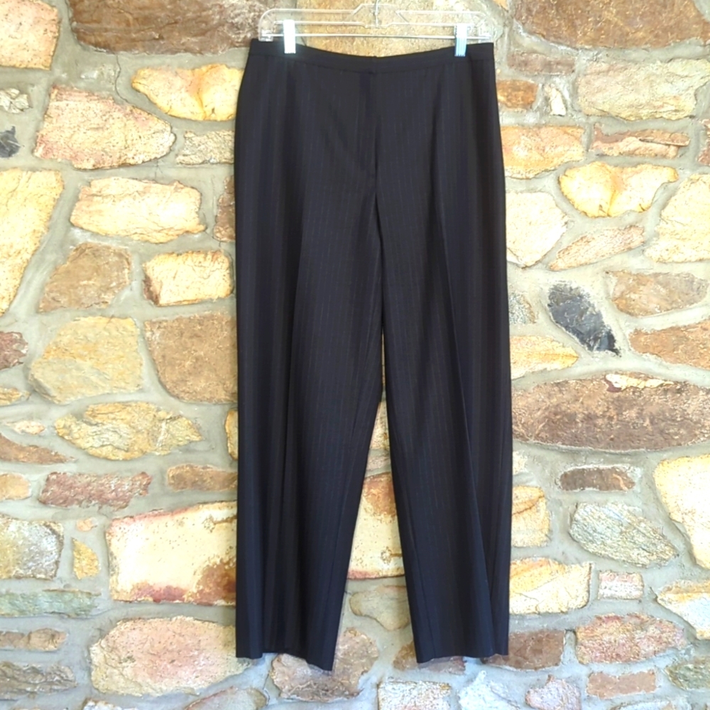 Calvin Klein dark gray pinstripe trousers